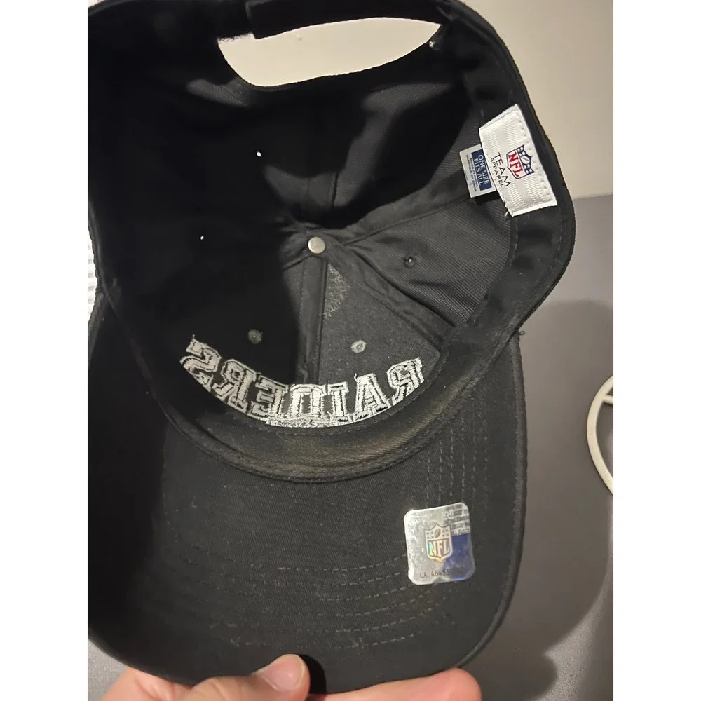 NFL Team Apparel Las Vegas Raiders Hat Black Gray Adjustable Baseball Cap‎ OSFM